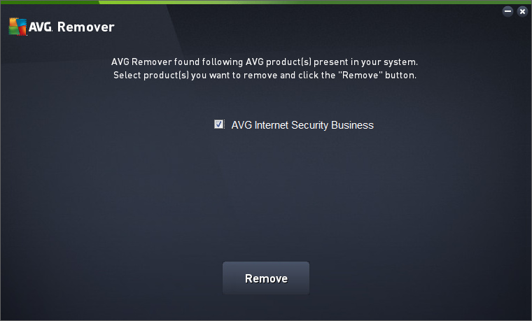AVG Internet Security Remove