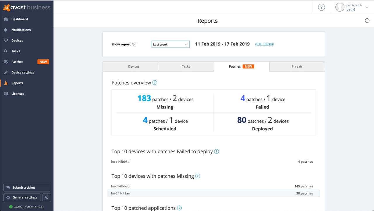 ディプロイメント（展開）またはインストールに失敗しました Avast Patch Management：アバスト パッチ管理 