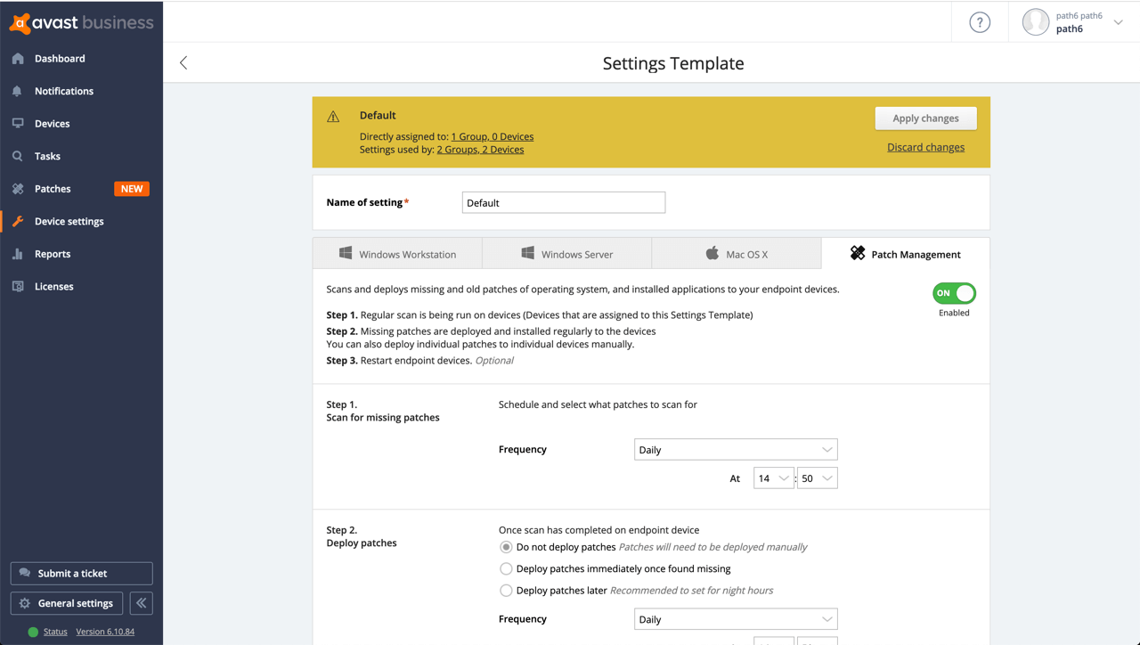 パッチの除外 Avast Patch Management：アバスト パッチ管理