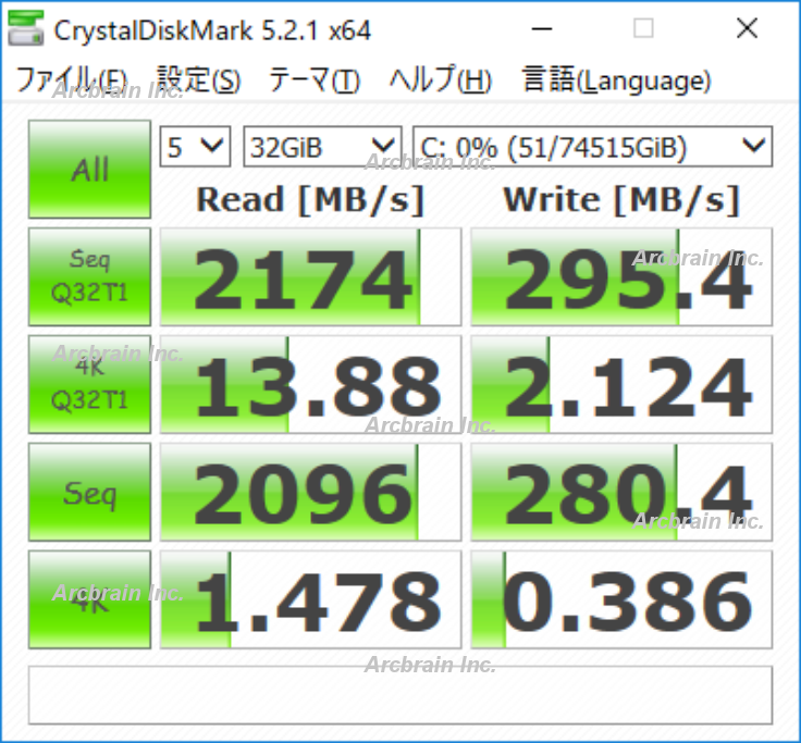 SATA HDD×12台、RAID5