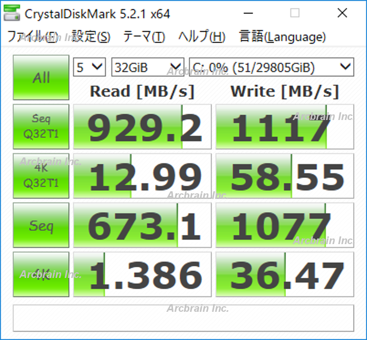 SATA HDD×12台、RAID60