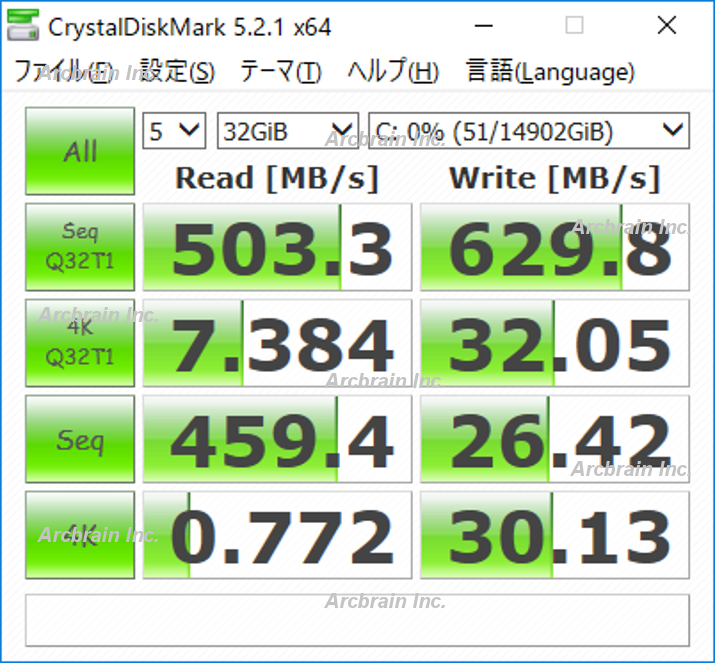 SATA HDD×4台、RAID6